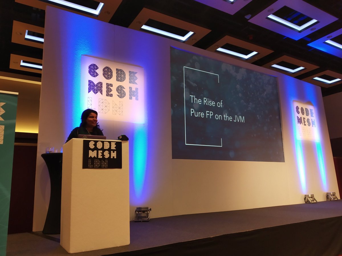 rahulmutt's tweet image. At #CodeMesh, @jyothsnasrin giving her first @eta_lang talk!
