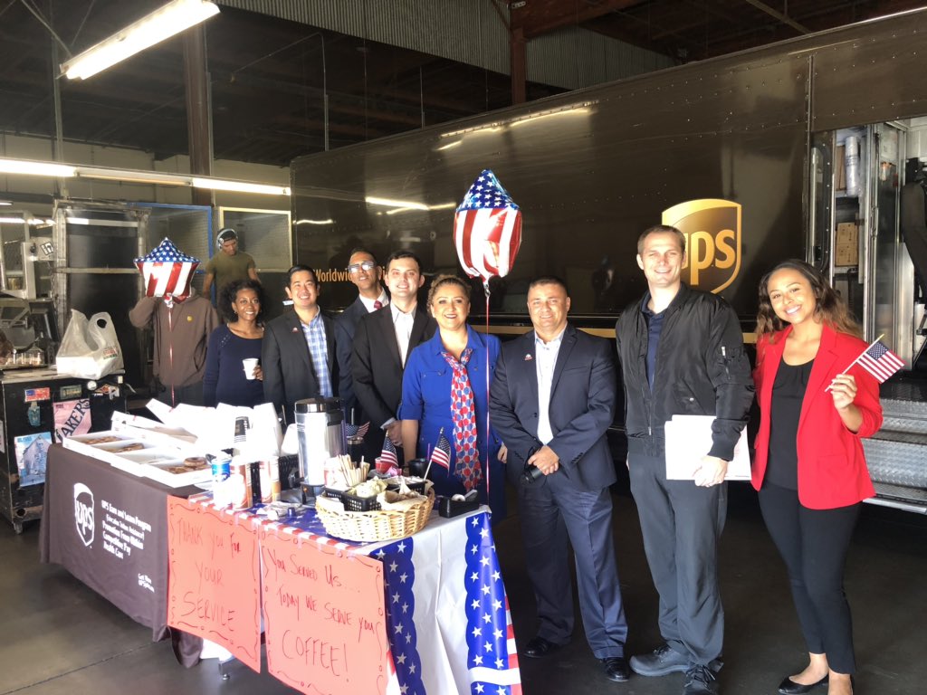 Celebrating Veterans Day in Gardena! <a href="/So_CalVBRG/">SoCalVeteransBRG</a> #CoffeewithAVet