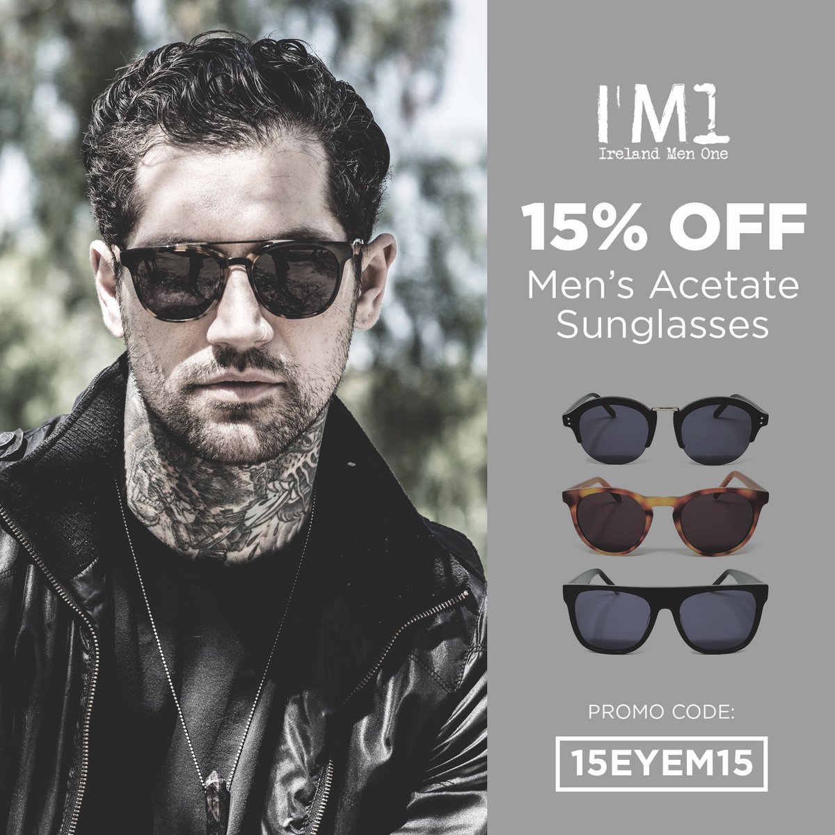 Sale! Sale! Sale!
15% Off I’M1 Men’s <a href="/looseleafny/">Loose Leaf Eyewear</a> Acetate Sunglasses 🕶 
amazon.com/gp/mpc/A1WO7CR…
Coupon Code: 15EYEM15