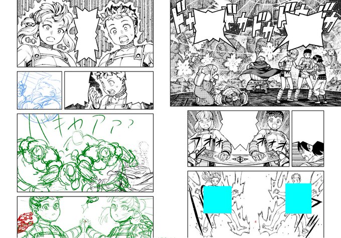 つぐもも 今日の進捗 ぐえー下書きは2pとも終わってたのに これだけしか進まず。最初のコマが手間くったな 