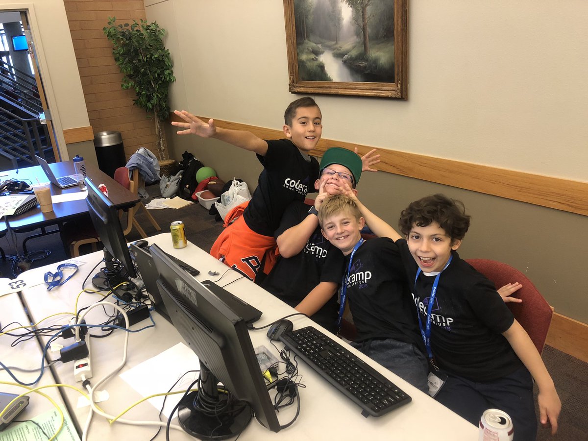 daldixon9's tweet image. @Redmtelementary Students working hard #bringyourgenius2018 #codecamp2018 @codeclubedu @SherriLords @hmorse13 @washk12