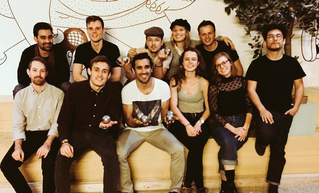 Yesterday our former regional president organized a small #petanque get together at the #MooieBoulesBar . #PushForward #JeudeBoules #amsterdam #entrepreneurs