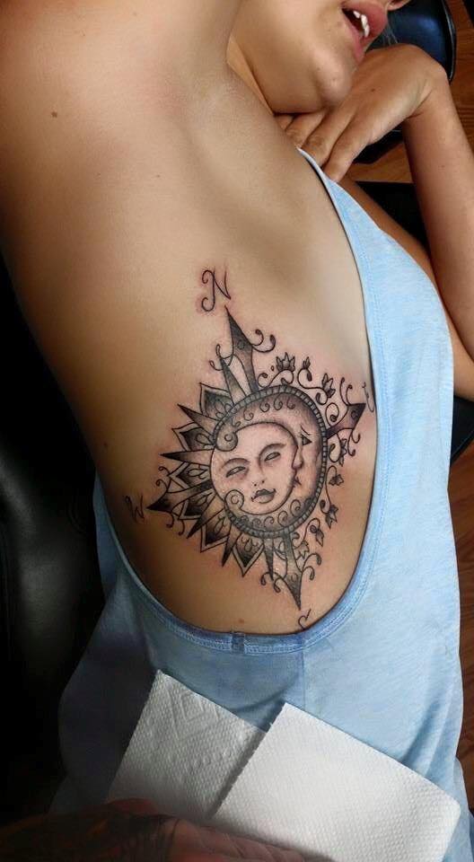 Fotos De Tatuajes On Twitter Tattoo Tatuaje Mujeres Sol Luna