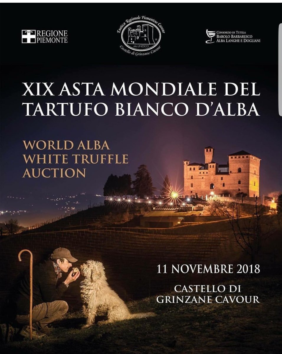 Castello di Grinzane (@cgrinzane) on Twitter photo 🗓 Domenica 11 novembre al Castello di Grinzane Cavour andrà in scena la XIX Asta Mondiale del Tartufo Bianco d'Alba! 
🎥 Segui l'evento in diretta dalle ore 13 sul sito castellogrinzane.com
#astatartufoalba 🗓 Domenica 11 novembre al Castello di Grinzane Cavour andrà in scena la XIX Asta Mondiale del Tartufo Bianco d'Alba! 
🎥 Segui l'evento in diretta dalle ore 13 sul sito castellogrinzane.com
#astatartufoalba