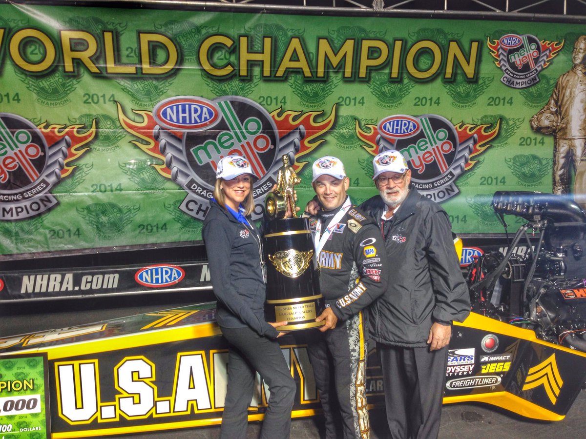 The @ARMYRACING dragster and the people behind it have been responsible for some of the most incredible moments in @NHRA history. Sad to see such a successful partnership come to an end. Wishing @TheSargeTF and my @shoeracing family the best this weekend at the #NHRAFinals.