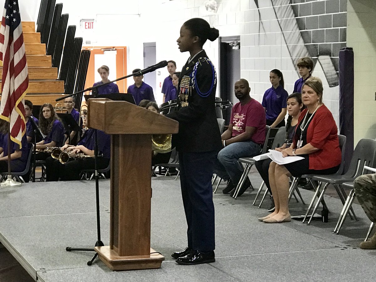 Today's Assembly showed our Veterans that we are very proud to be an American.