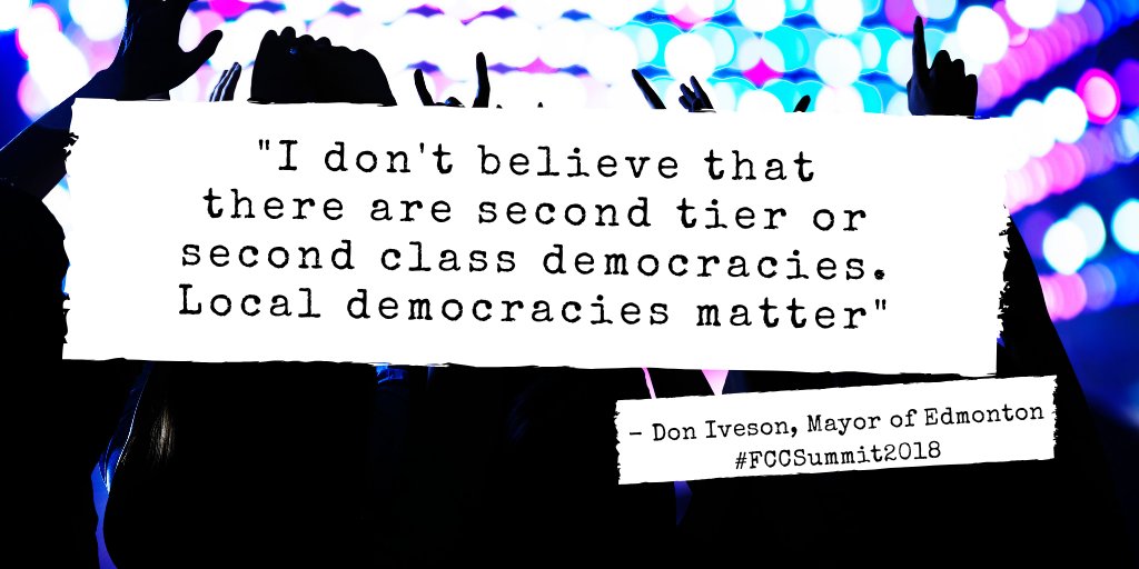 SingularityU Canada (@singularityucan) on Twitter photo "Democracy is about leadership from the people. What we need is to demand and reward governance that is focussed on building for the future ...Ask your leaders to be innovative and collaborative". <a href="/doniveson/">Don Iveson</a> #FCCSummit2018 #InnovateYEG "Democracy is about leadership from the people. What we need is to demand and reward governance that is focussed on building for the future ...Ask your leaders to be innovative and collaborative". <a href="/doniveson/">Don Iveson</a> #FCCSummit2018 #InnovateYEG