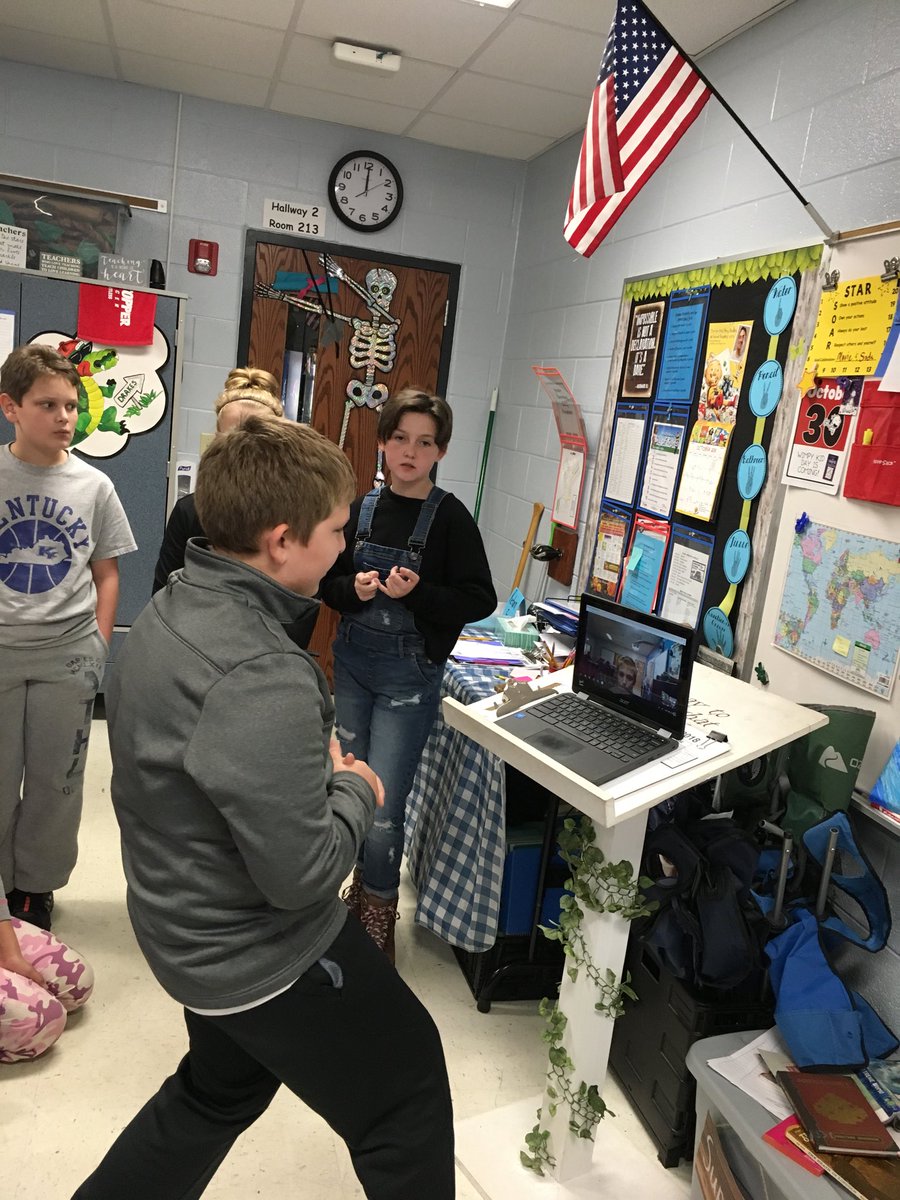 Google Hangout with Ms. Ziller’s class in Virginia!