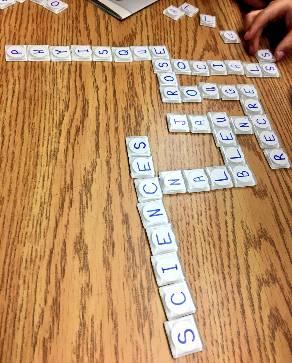 F Croft on Twitter "Students played Bananagrams in French to show what
