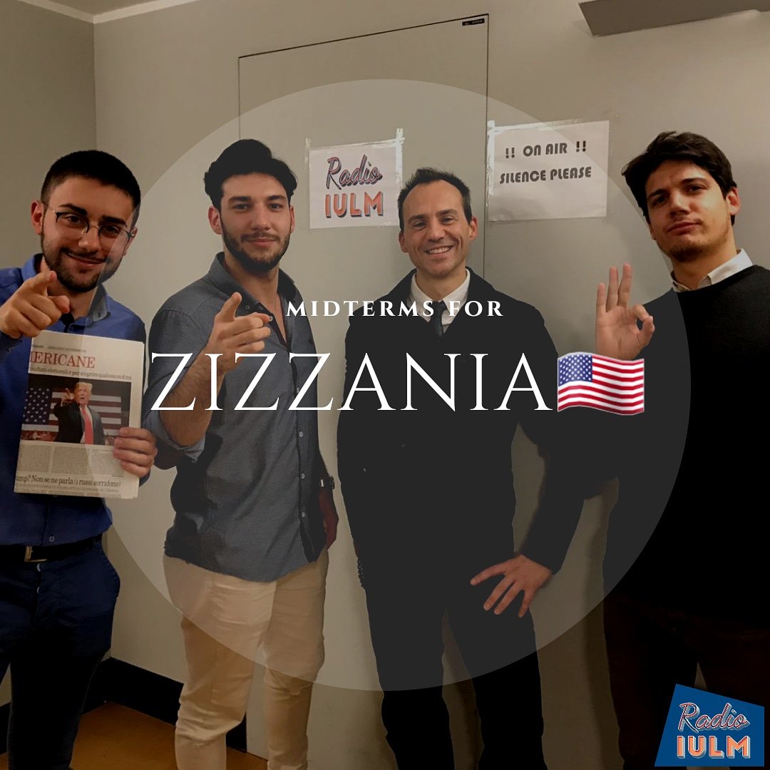 Questa sera, a Zizzania, commenteremo le elezioni di Midterm che si sono tenute il 6 novembre negli USA. Con <a href="/achillecignani/">achillecignani</a> e <a href="/EnzoCartaregia/">Enzo Cartaregia</a>  ci sarà il prof. <a href="/matteobittanti/">MATTEO BITTANTI</a>, docente IULM e ricercatore alla Standford University.
Save the date, alle 20, solo su radioiulm