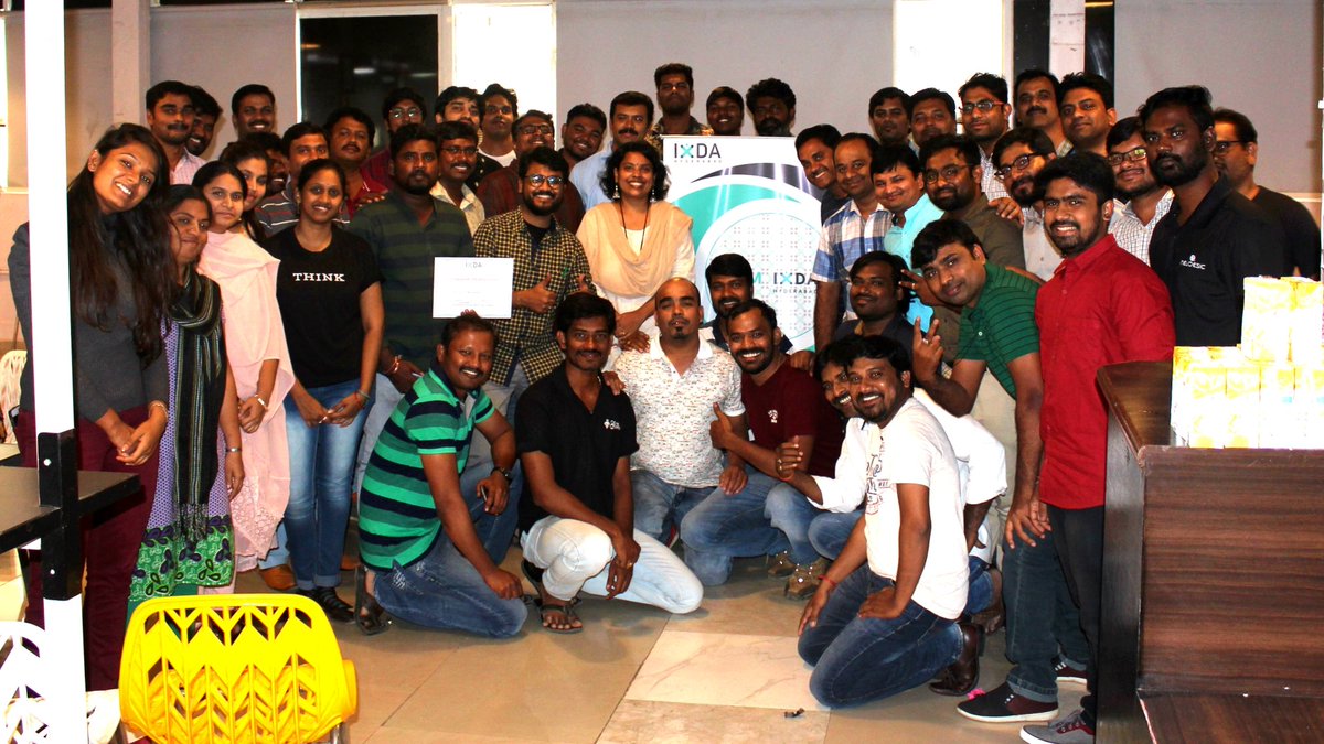 IxDAHyderabad's tweet image. What a wonderful session. Great energy, great workshop. Thanks a ton @MurthyA16 for your amazing accelerating ideas and cheers to all the amazing designers for ur participation.
Big thanks to our sponsors @hedgehoglab &amp;amp; @91springboard 👏

#IXDA #Hyderabad #interaction #designers