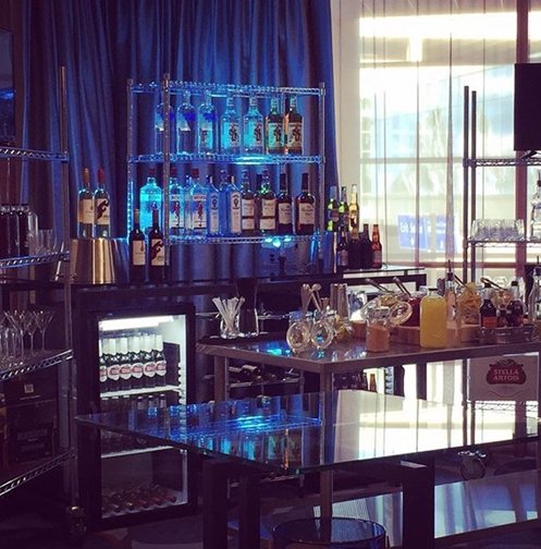 A beautiful bar set up in our Crystal Meeting room