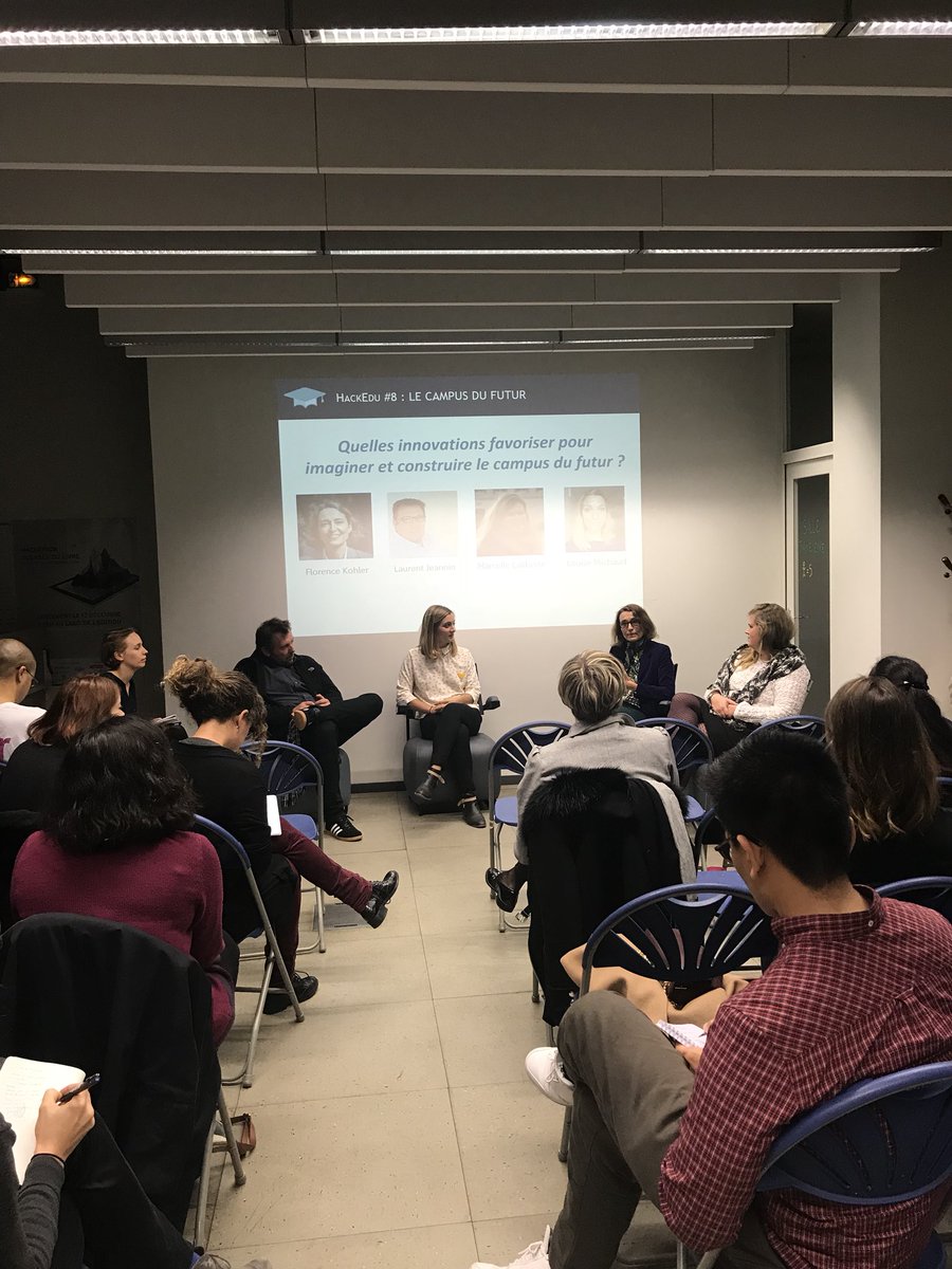 Notre table ronde de ce soir sur le thème : imaginer et construire le campus du futur #education #campus #innovation
