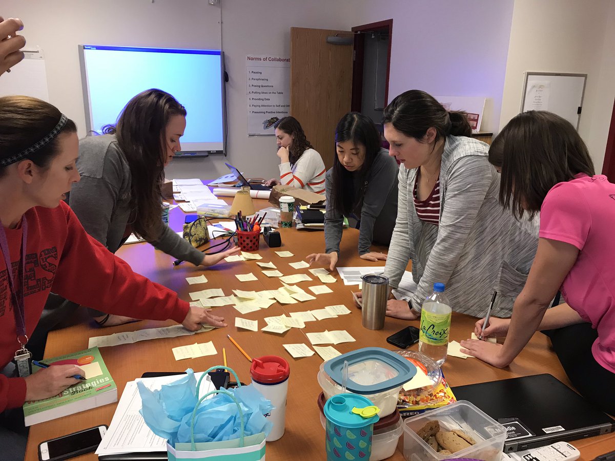 MelissaRossman1's tweet image. First grade teachers are thinking really deeply about what we want kids to know at the end of the Unit and what skills need to be taught to get them there. #learningprogression #FHhighlights