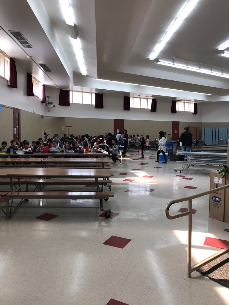 Bad air quality means indoor recess and lunch at Ruskin.