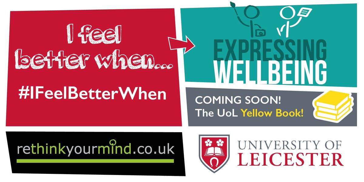 As the first University to get involved in #TheYellowBook project with <a href="/rethinkyourmind/">rethinkyourmind</a>, we'd like staff &amp; students to submit their creative work to help develop a resource for people seeking to improve their mental wellbeing  ow.ly/98Yk30mgAXe
