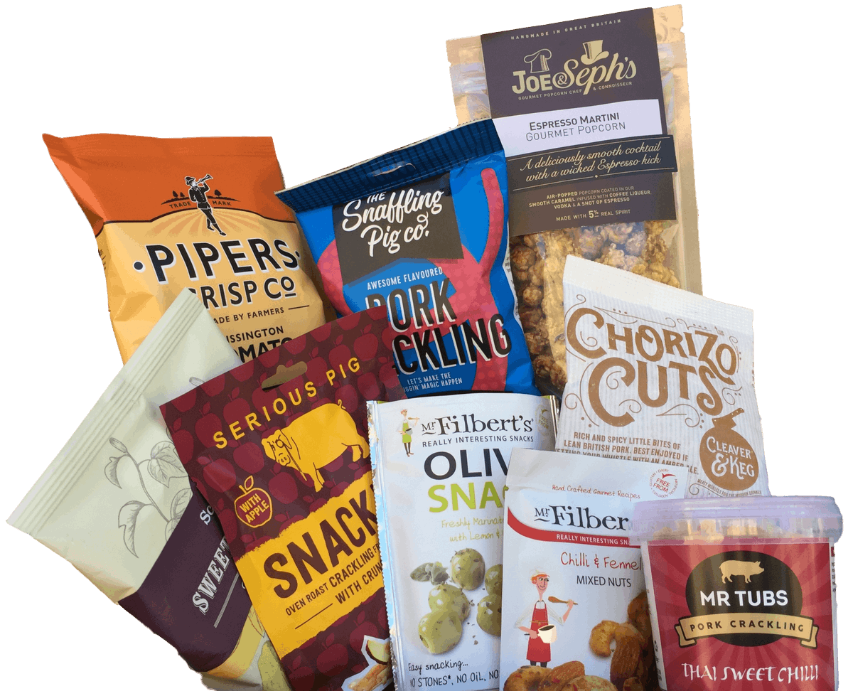 Delicious snacks, perfectly paired with drinks! Never enjoy a drink at home without the correct array of snacks for the job. We have you covered with a monthly delivery of pub favourites and moreish nibbles that you'd swear were made just for drinking. #beertime #subscriptionbox