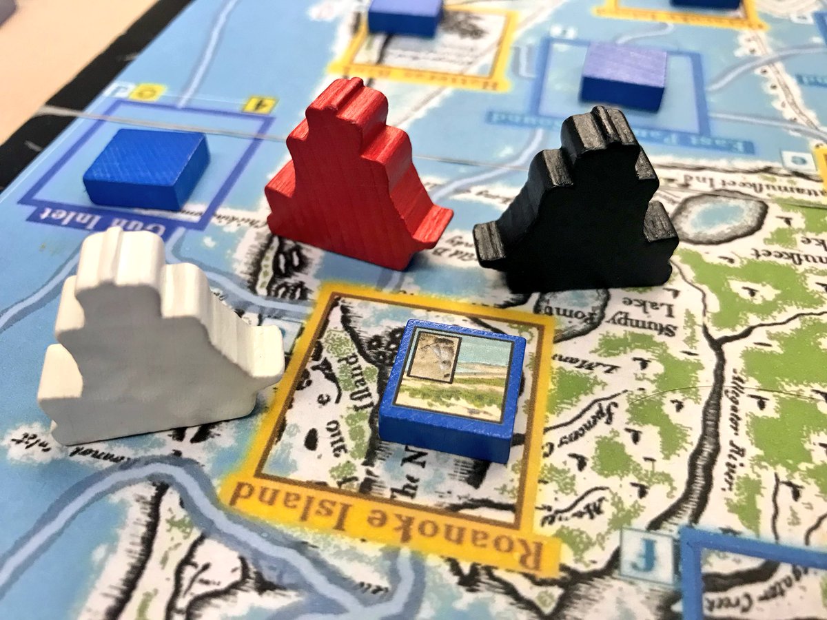 moesgametable's tweet image. Checking out @Volko26 Hunt for Blackbeard from @gmtgames this morning at #SDHistCon. Meatier than you think at first glance. Fast game that poses unique problems for pirates &amp;amp; hunters w/ variable ways to solve. If you like smart cat &amp;amp; mouse play, well worth doing the P500 IMO. 👍🏻