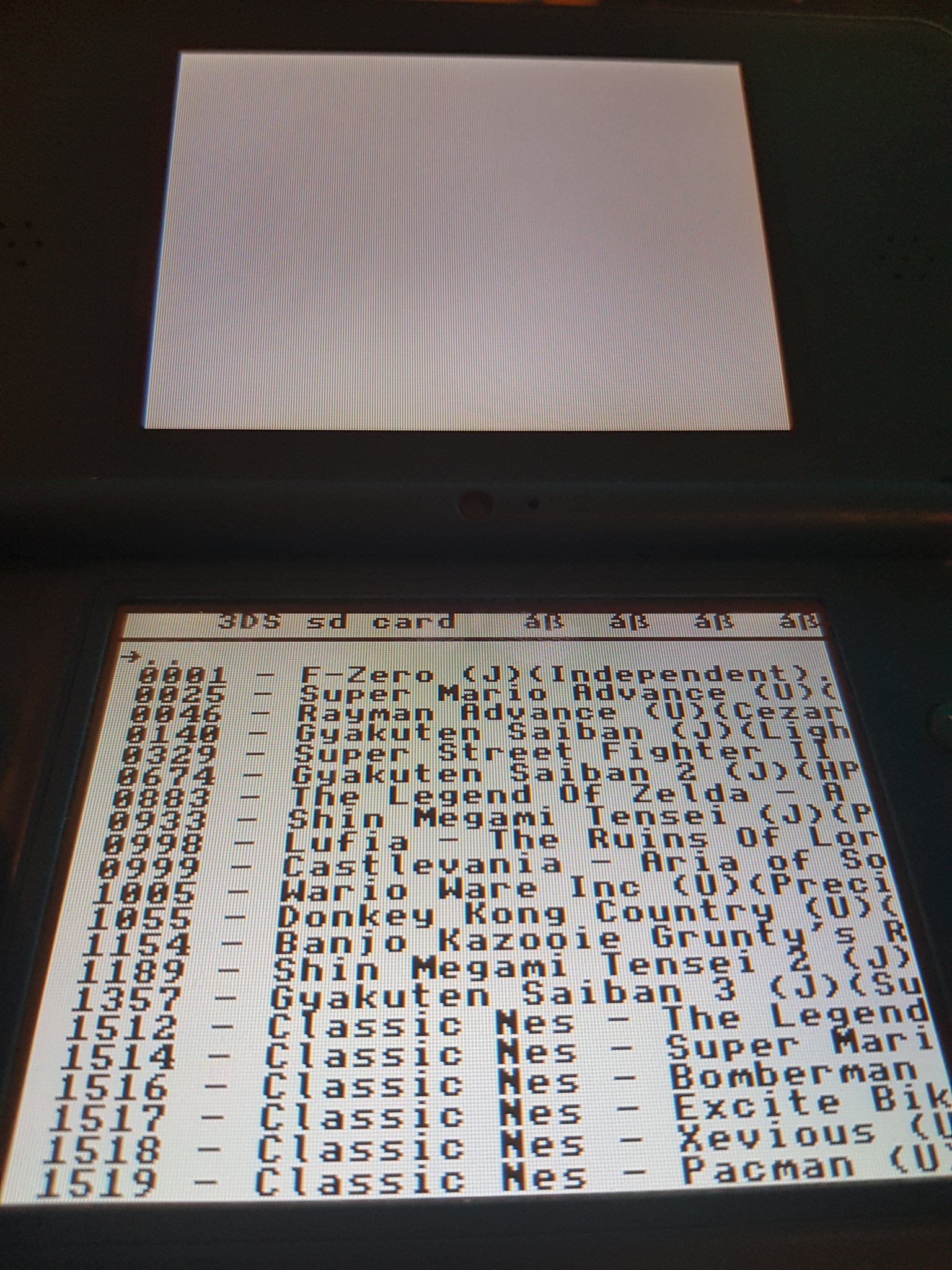 Mathieu Hervais On Twitter Gba On A Dsi It S A Tad Buggy But It Works