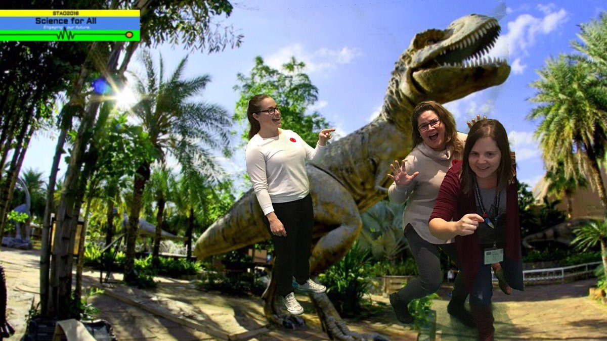 rudnern's tweet photo. Science teachers from ⁦@ArnpriorDHS⁩ having a blast with the #greenscreen at #staoplayground. Sorry for those who missed out ! #stao2018 #staoapso https://t.co/aWKIYbK6Bv