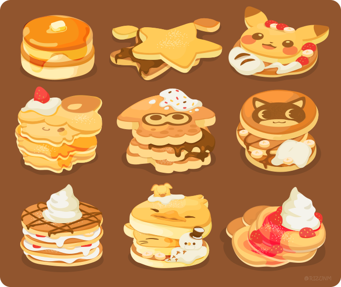 リズ 食べ物絵ふえてきた