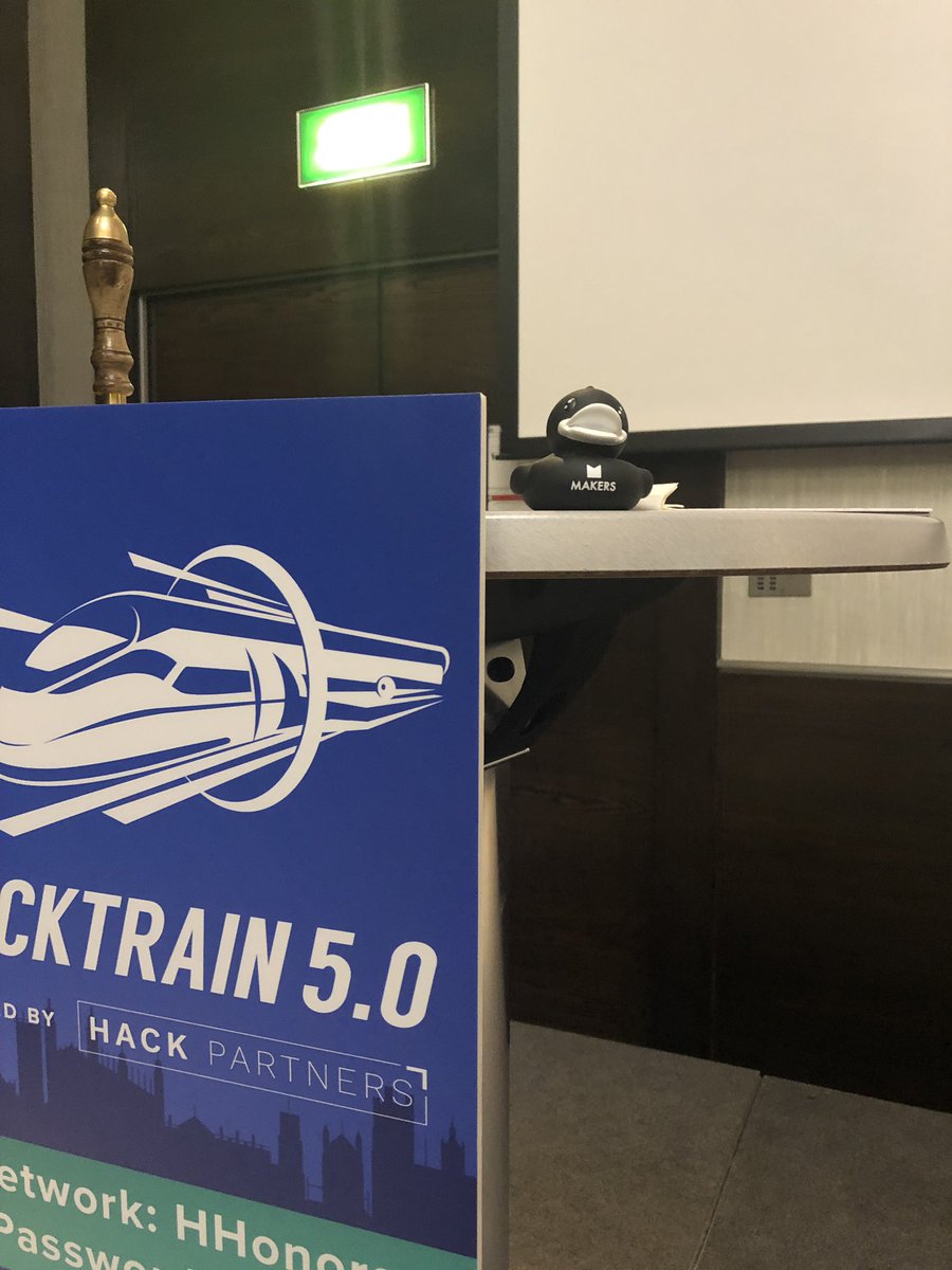 bonjourmathou's tweet image. Say hi to Bugs my lovely rubber duck from @makersacademy attending it’s very first hackathon #HackTrain5