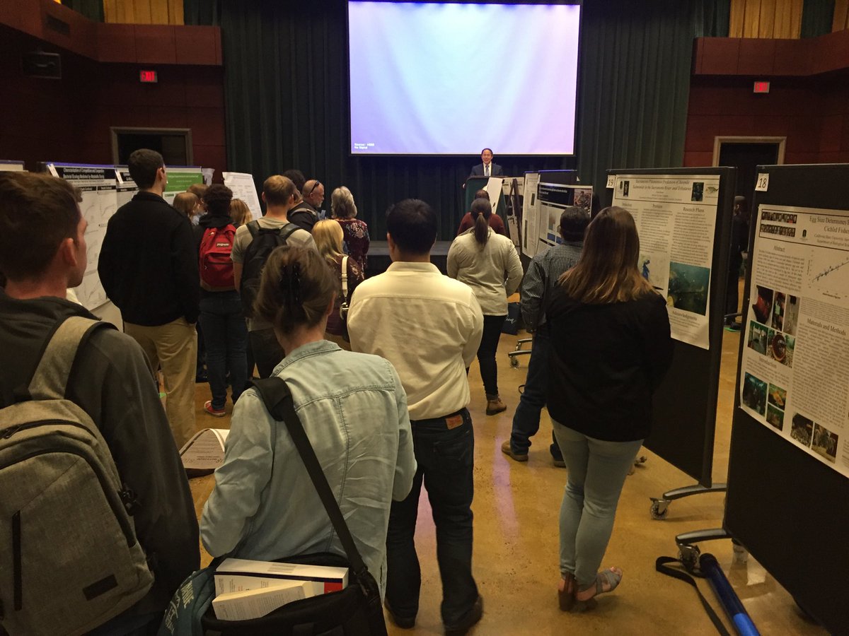 Dean Ma from NSM speaking at the <a href="/sacstate/">Sacramento State</a> <a href="/sacstatesrc/">Sacramento State Student Research Center</a> Provost’s Fall Research Forum. Thank you Mentors!!!!