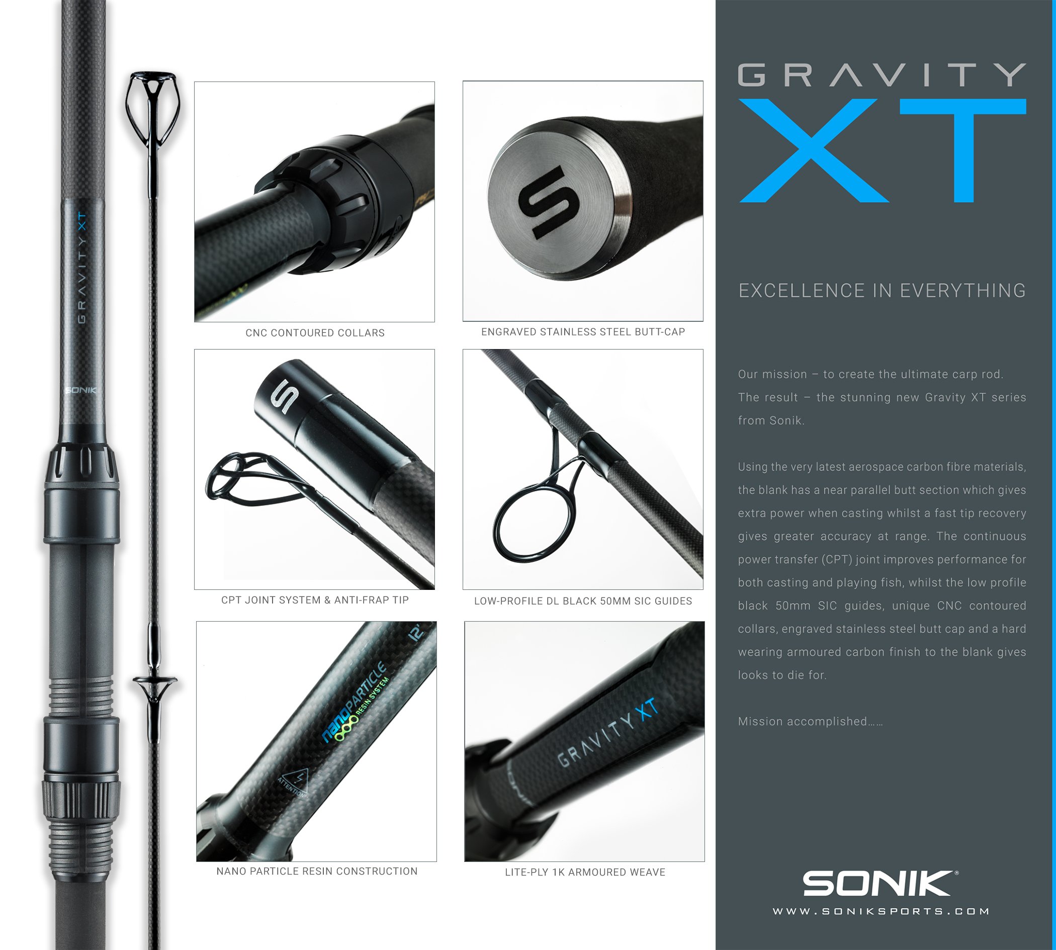 Sonik Sports on X: Introducing the Sonik Gravity XT - the ultimate carp rod.  Come view it at the Carp Society Winter Show, Sandown. Available from Sonik  Dealers in December.  #Sonik #