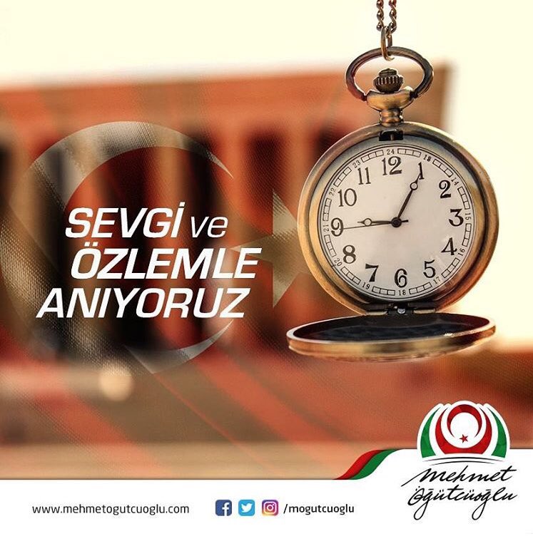 Ulu Önder Gazi Mustafa Kemal Atatürk’ü saygı, sevgi ve özlemle anıyorum. #10kasım
-Mehmet Öğütcüoğlu