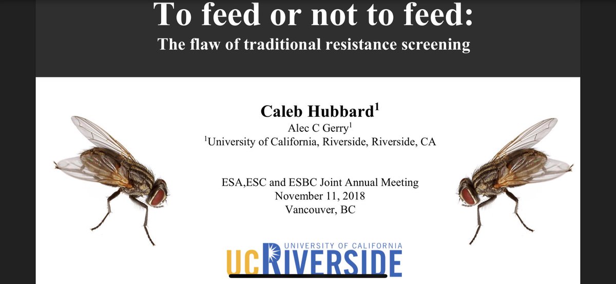 If you are interested in understanding some of the #flaws of #insecticideresistance testing, come see the @MUVE_ESA graduate student talks on Sunday at @EntsocAmerica in #Vancouver