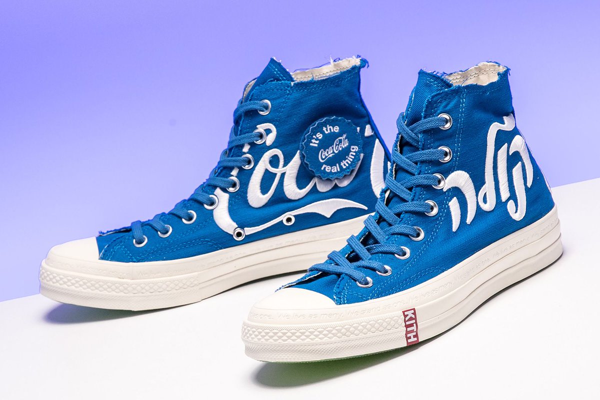 kith converse coca cola blue