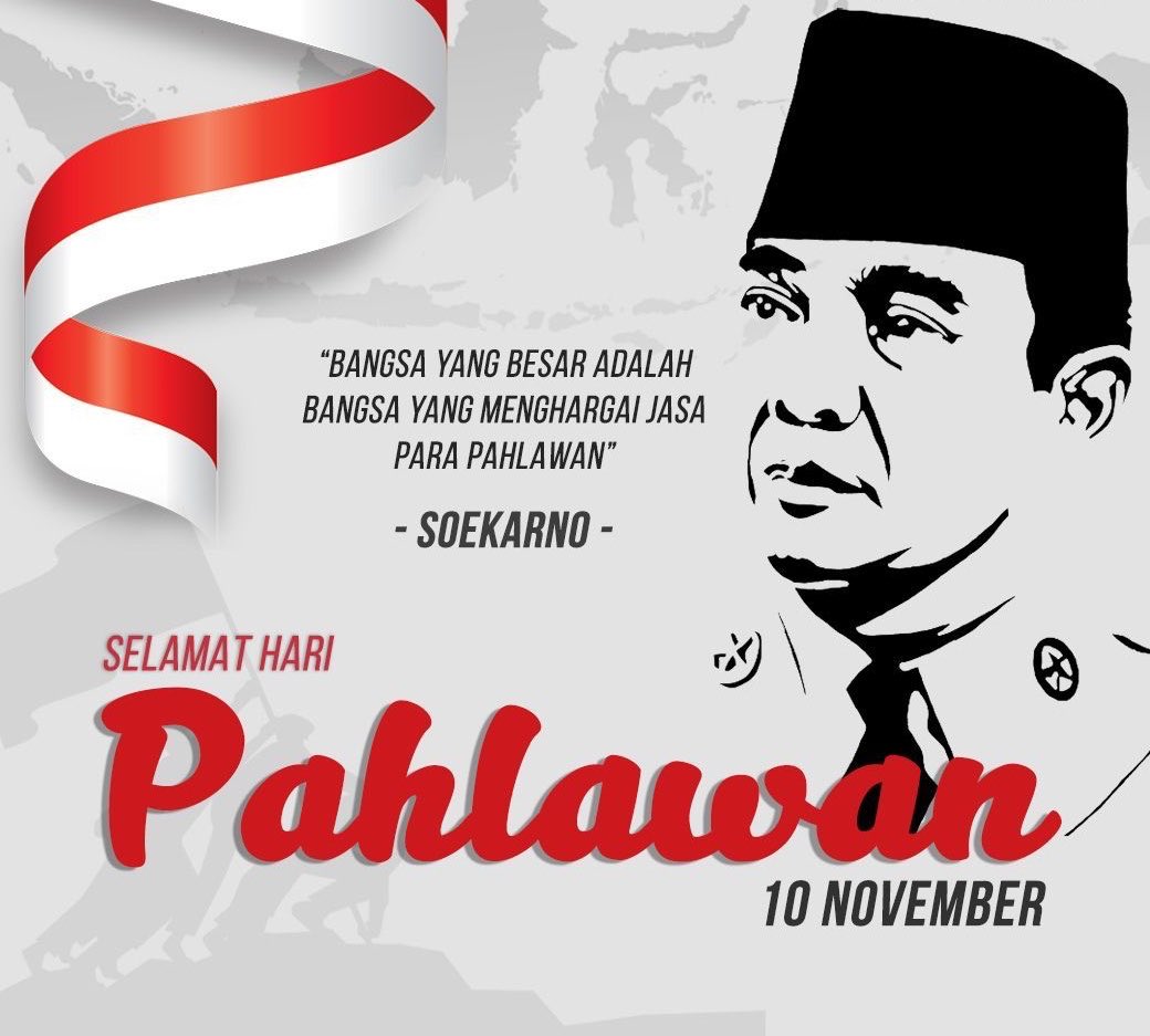 Selamat pagi tweeps🌈🌈
Selamat hari pahlawan..
Jangan pernah lupa sama jasa-jasa pahlawan untuk negeri kita ini ya gaess👏🏻👏🏻
#HariPahlawan #hariPahlawan2018