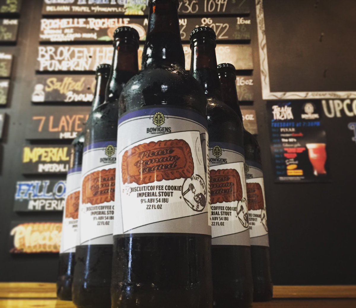 Did you get your Please Remain Seated - Biscuit/Coffee Imperial Stout? It’s on sale now at Bowigens for $16. #collaboration @What_Ales_Ya #imperialstout