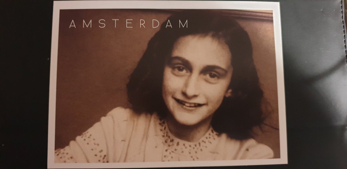 Moogthurso's tweet photo. @jeremycorbyn @UKLabour 
#Letterstorm 
Heres a postcard of anne frank I sent to mrs may and my tory mp.
Anne was one of 300k dutch jews whos rights were removed 70 years ago with horrific consequences. 
You're backing brexit and this tory government removing the rights of #The5Million 
#WATON https://t.co/e9cSmaGrIs