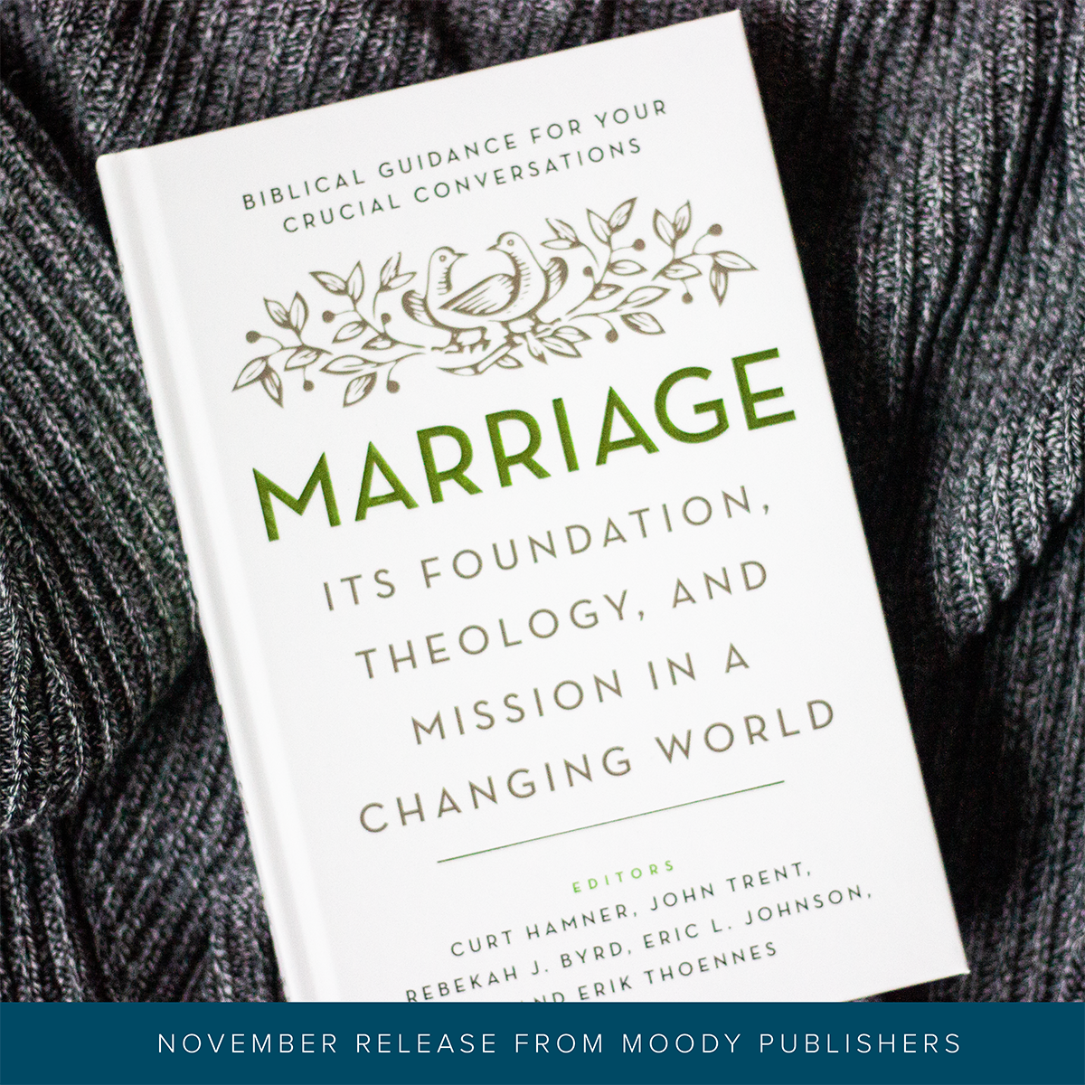 Happy November! We have a new book for you featuring <a href="/DrJuliSlattery/">Juli Slattery</a>, <a href="/brettmccracken/">Brett McCracken</a>, <a href="/DrJohnTrent/">Dr. John Trent</a>, Erik and Donna Thoennes, and many others! You can buy "Marriage" here: bit.ly/2P4dgWD