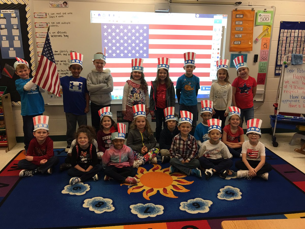 Today we showed our patriotism at the Veteran’s Day assembly! It was a humbling experience to witness these little faces watch, in awe, as they recognized the bravery and courage of those who risk their lives for our freedom! #ourstory #MLBallstars <a href="/MulberryEagles/">Mulberry Elementary</a>