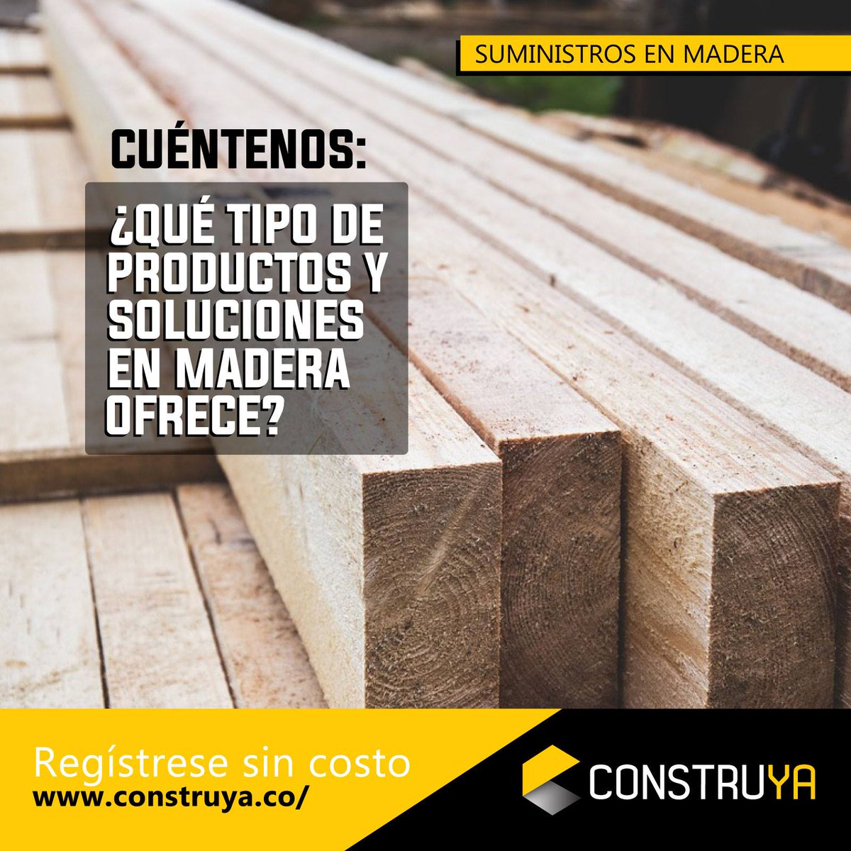 ConstruyaCol's tweet photo. SOMOS UN DIRECTORIO DE CONTRATISTAS Y PROVEEDORES EN EL SECTOR DE LA CONSTRUCCÓN: Su empresa puede ser uno de los proveedores seleccionados.

Ingrese toda su información en:

https://t.co/3uPLr0Zz1F https://t.co/9x1X7AlChr