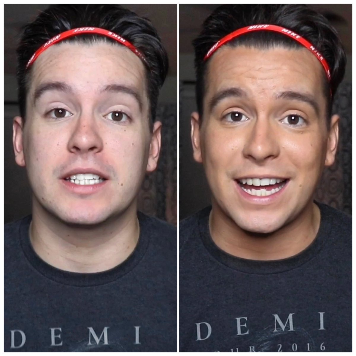 Before and After! 
Check out my latest YouTube video on how I turned from pale to tanned!
Link in the bio!
Shoutout to @MarioBadescu @LOrealParisUSA @BenefitBeauty @rimmellondonUS for helping me out!
#mensmakeup #makeupformen #mua #quickmakeup #youtuber #ruebenrambles