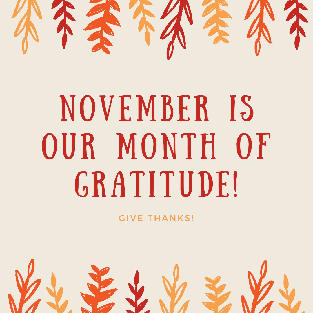 Cpcd on twitter we are making the month of november about gratitude