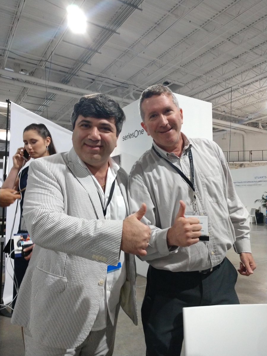 ExploringBlock's tweet photo. #FBF Getting caught up on all things @blockchain with Azari and Jaco of @IDMoneyHDN at #blockchainshift2018 #blockchainshift #blockchaintechnology #cryptocurrency #miami #crypto #cryptocurrency https://t.co/YU9WD1Cm00