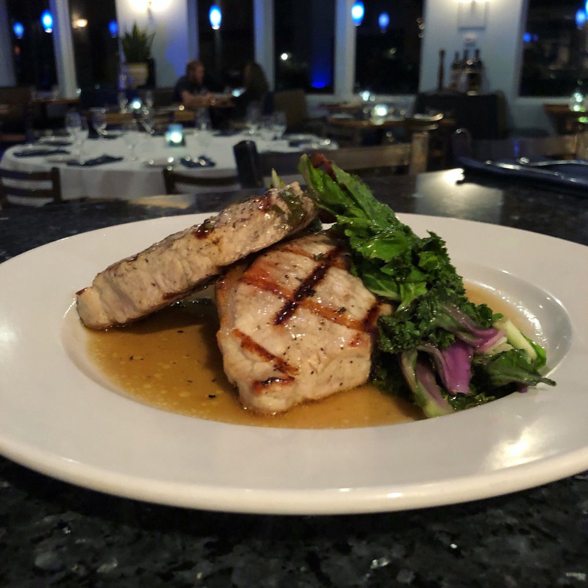 1Fish2FishVB's tweet image. New to the Menu: Grilled Boneless Pork Chops. Served with Kale, Spinach, and a Goat Cheese Bread Pudding &amp;amp; finished with an Herbed Pan Jus. #delicious #brandnew