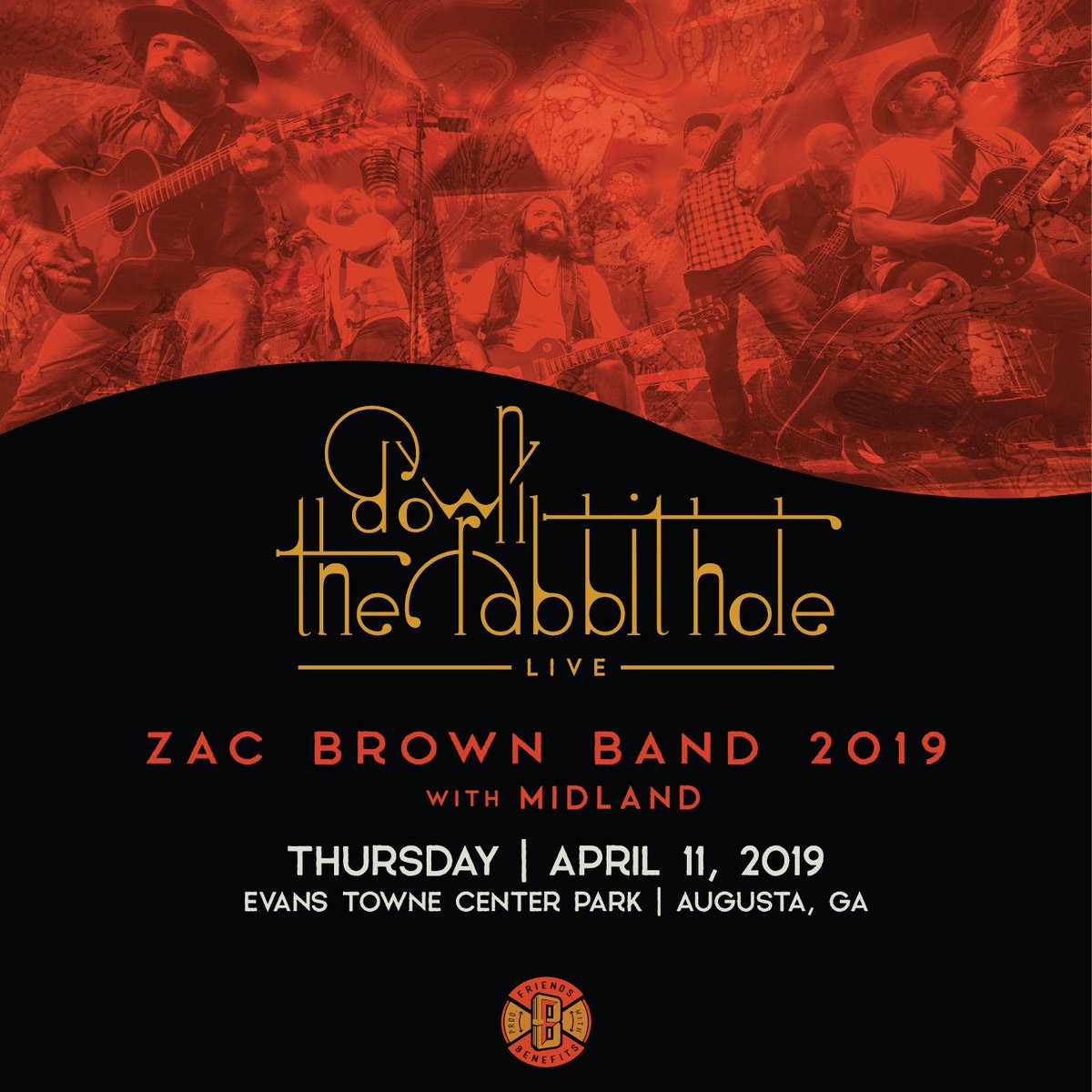 4.11.19 ⛳️ <a href="/ZacBrownBand/">Zac Brown Band</a> w/ <a href="/MidlandOfficial/">Midland</a> during #Golf Week in #Augusta, #Georgia! ON SALE Friday, November 16 at 10am ET!
Tickets — FWBpro.com / Eventbrite.com
#ZacBrown #ZacBrownBand #ZBB #Zamily #Midland #Golfer #Golfing #GolfPro #GolfChannel #FWBpro