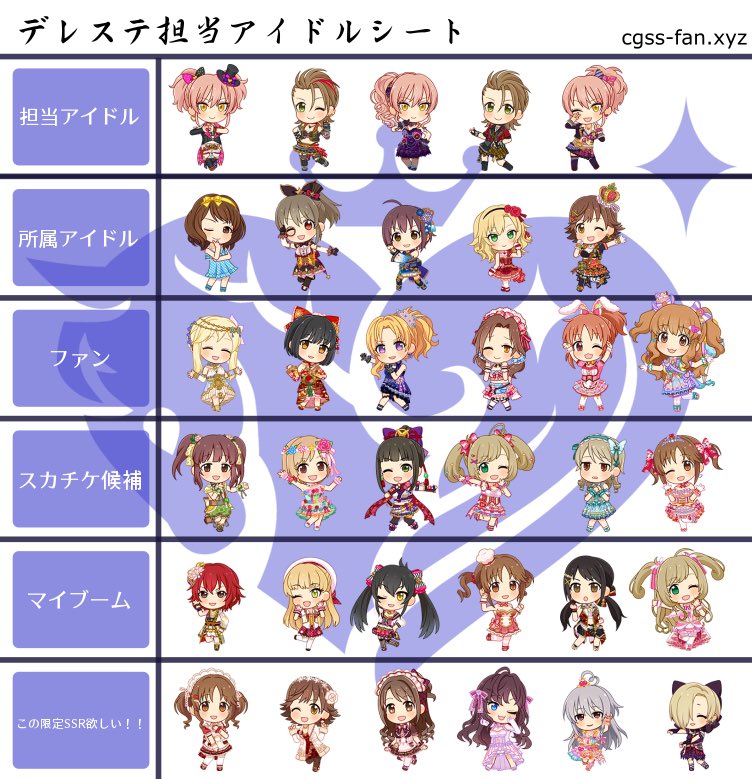 upiaria's tweet photo. 固定用

#兼任Pプロフィール
#アイドル担当シート
#MマスPプロフィール https://t.co/1xhWtyfd4q