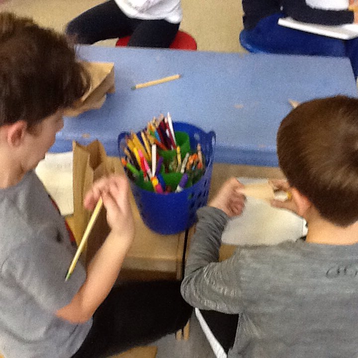 OSheaKathy's tweet photo. Trace a Face was challenging and engaging. Shape detectives are working hard. #Investigations https://t.co/CLhmV1E1Ld