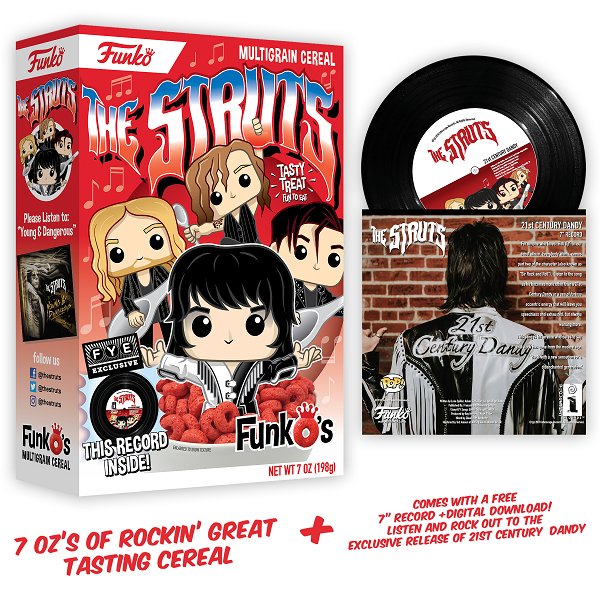 The Struts (@thestruts) on Twitter photo We are thrilled to have teamed up with <a href="/OriginalFunko/">Funko</a> for our very own FunkO’s Cereal! AND every box comes with an exclusive 7” record & download of an unreleased song entitled “21st Century Dandy”. You can preorder your very own box now via @OfficialFYE: smarturl.it/StrutsFunkOs We are thrilled to have teamed up with <a href="/OriginalFunko/">Funko</a> for our very own FunkO’s Cereal! AND every box comes with an exclusive 7” record & download of an unreleased song entitled “21st Century Dandy”. You can preorder your very own box now via @OfficialFYE: smarturl.it/StrutsFunkOs