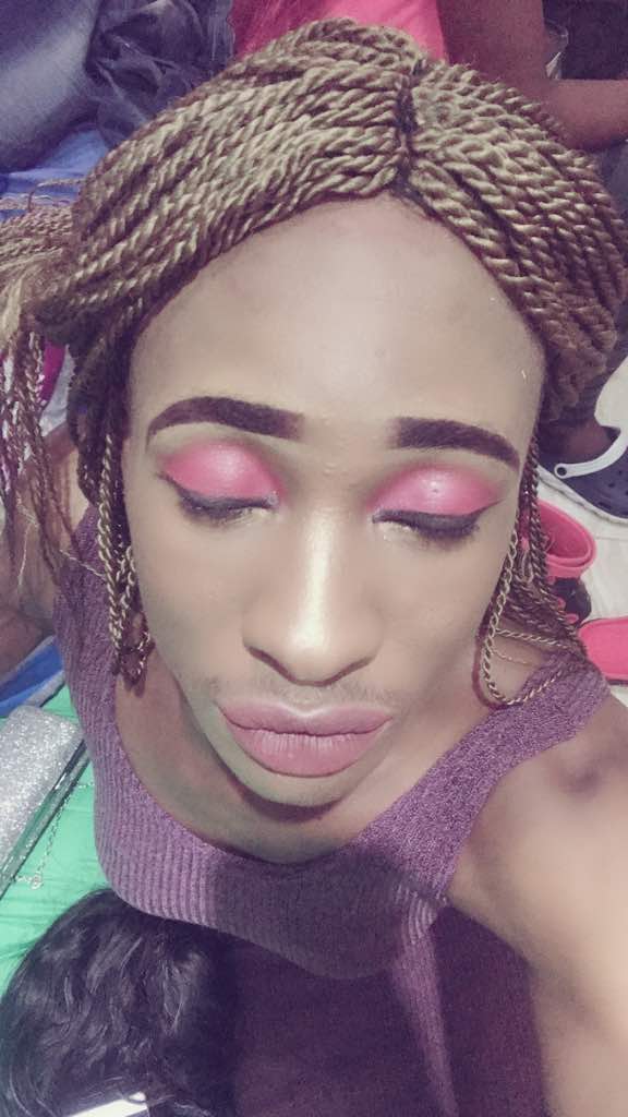 CherrypearlEuc1's tweet photo. UK's make-up skills is top notch. Check out her Muse at Face of Images' Cross Gender party. 😂🤣

Instagram handle: @uk_pearl

#FaceofImagesHousemates #FaceofImages #bbnaija #teamceec #teamtolex #Bamteddy #teamnina #TGIF #FridayMotivation 
#weekendvibes #weekend https://t.co/yWO4R1onLa