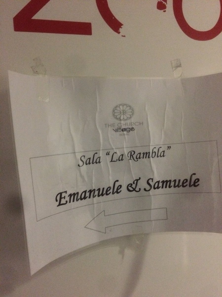 Servicetweet: Party von Emanuele e Samuele isch over. #ifp50Rom