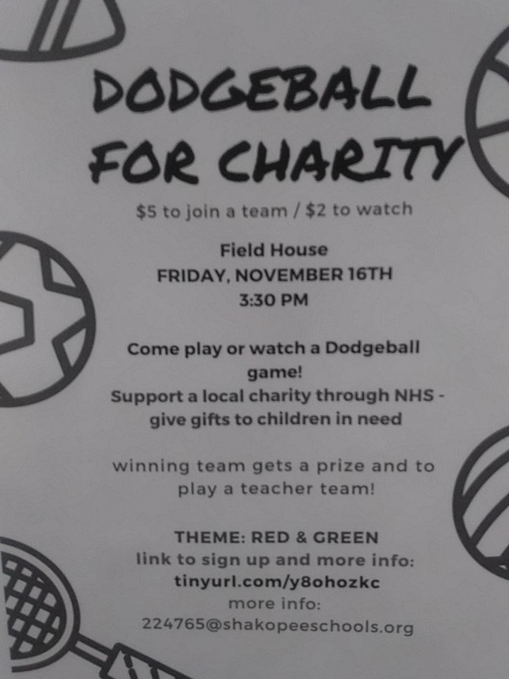 Help Kenneth Kwan and the NHS at Shakopee by supporting their event!