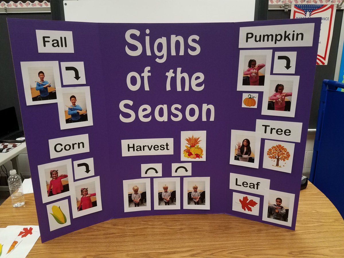 BritatheMs's tweet image. A new project ... Signs of the Season! This is one way of teaching ASL to our school community! Swipe for a sneak peak at the latest edition! #theCLESway #signsoftheseason #asl #deaf #deafed #deafeducation #weusesign #kidsteachingotherkids #Thanksgiving #lovemyjob #grateful #asl