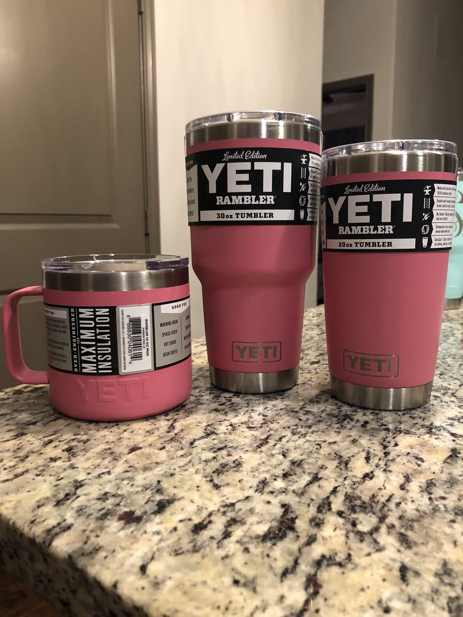 Ive been telling him I want a pink yeti and he surprised me with all the pink yeti cups   #spoiledgf